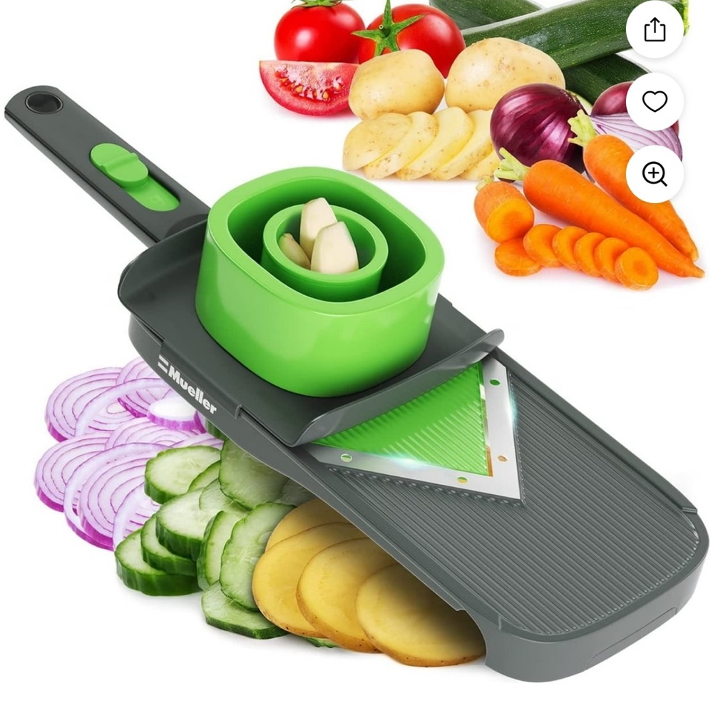 Mueller Green and Gray Handheld V-Slicer NWT